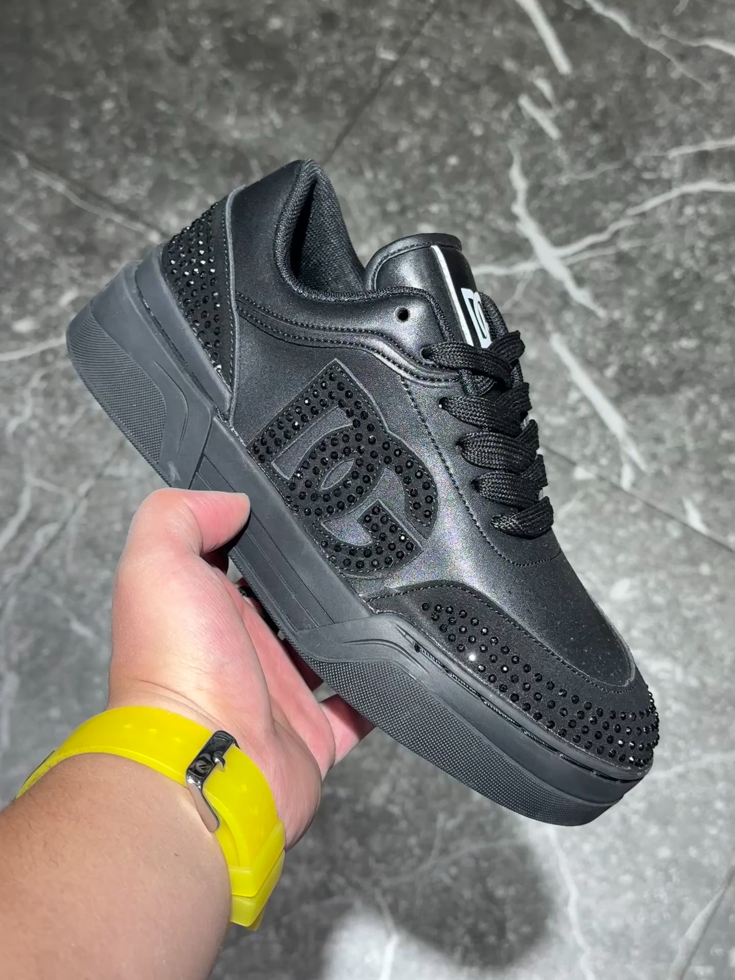 DOLCE GABBANA CRYSTAL BLACK